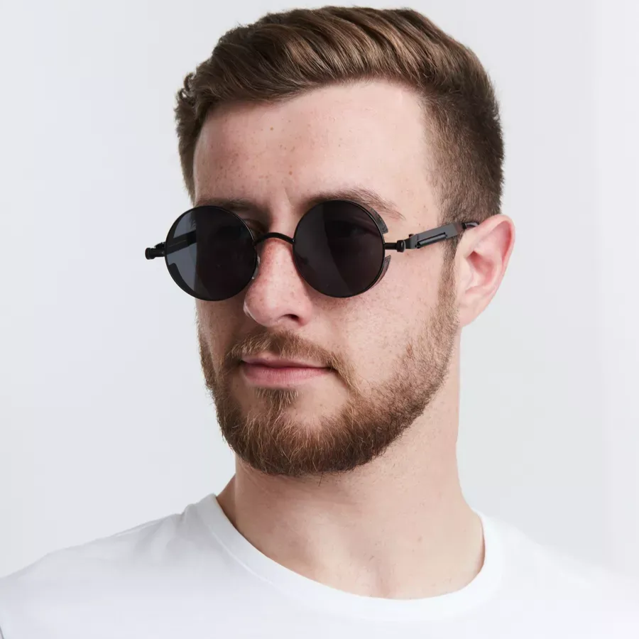 Steampunk Metal Round Sunglasses