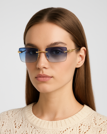 Chic Rimless Square Glasses